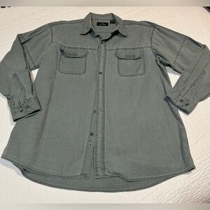 Red Head XL Light Green Button-Up Shirt EUC WORKWEAR HUNTING shirt long sleeve